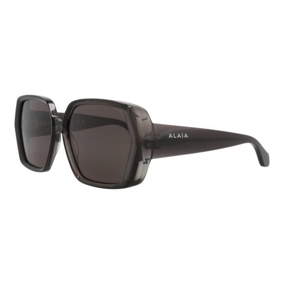 Alaia Womens Square/Rectangle Grey Grey Grey Fashion Designer Eyewear - Picture 1 of 4